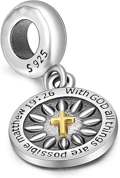 LONAGO 925 Sterling Silver Personalized Photo Charm Fit Compatible for Bracelet Necklace Customized Heart Round Shape Picture Bead