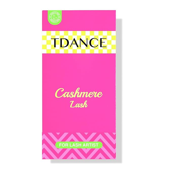 TDANCE Cashmere Lash Extensions Super Matte Black Volume Lash Extension C CC D DD B J L Curl 0.03-0.2mm Thickness Classic Lash Extensions Eyelash Extensions Professional Salon Use(0.03-DD,14mm)