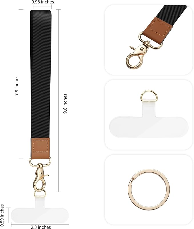 2 Pack Phone Wrist Strap Keychain，Cell Phone Lanyard，for Key Chains Car Keys ID Badges Wallet Camera Wrist Strap