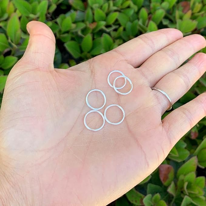 100 Open Jump Ring O Ring Connector 12mm Silver Plated for Earrings Bracelet Necklace DIY Craft Jewelry Making CF126-12