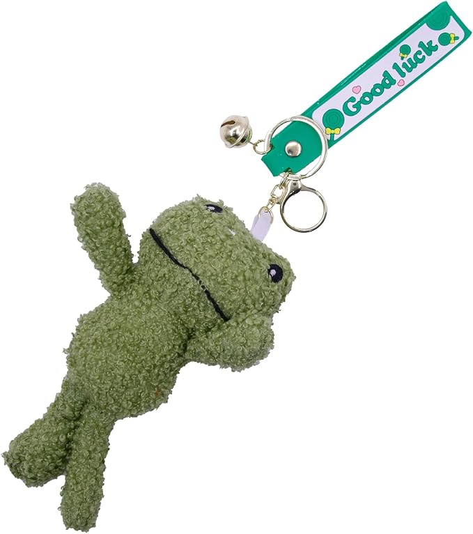 Cute Keychain Frog Plush Keychain Accessories Kawaii Keychains for Backpacks, Bags, Purse, Phone, Car Key Ring, Birthday Christmas Valentines Day New Year Gifts for Men Women
