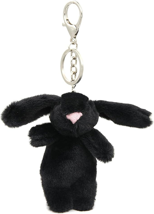 Cute Bunny Plush Keychain, 3.5" Inch Bag Charms for Handbags Backpack Purse Pendant Gift for Women