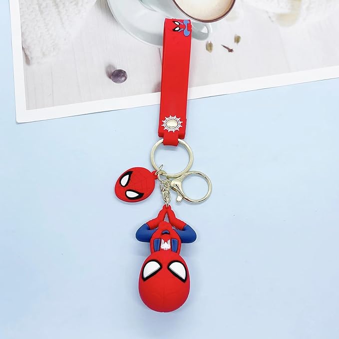 Cartoon Keychain for Girls and Boys, Cute Keychains Accessories Keyring Key Wristlet Car Charms Backpack Key Chain