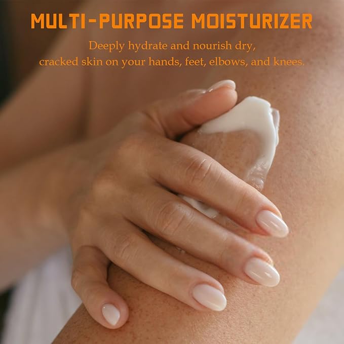 YOUNGYOUNGLOVE Fragrance Free 60% Urea Cream plus 2% Salicylic Acid, for Dry Cracked Hands Knees Feet Heels, Repair Unscented Foot Cream for Dead Skin, Lotion for Moisturizing and Softening 6.76 OZ