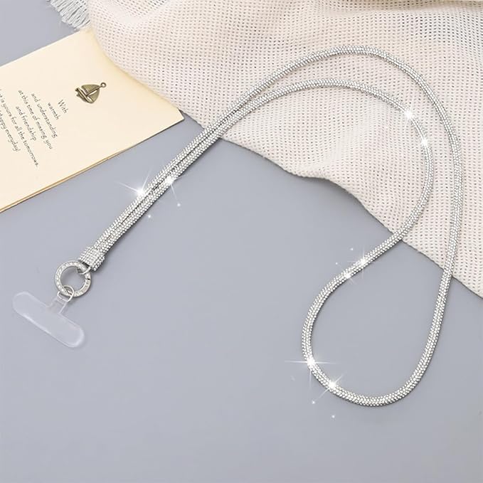 2Pcs Phone Crossbody Lanyard and Wrist Strap, Universal Cell Phone Lanyard Strap with 2Tether Tab
