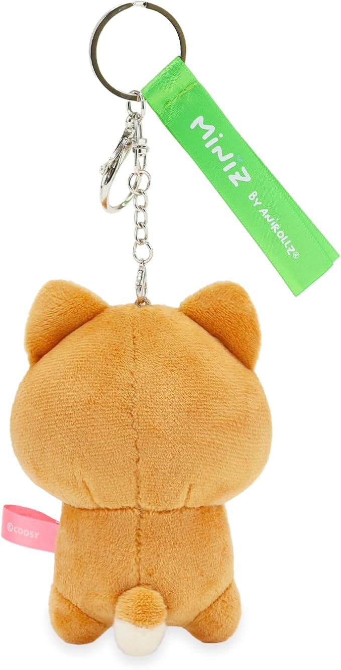 Anirollz Miniz Plush Charm Cute Stuffed Animal Keychain Kawaii Mini Bag Accessory Collectible Pocket Toy for Kids & Adults