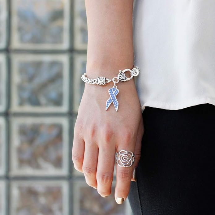 Inspired Silver - Silver Customized Charm Bracelet with Cubic Zirconia Jewelry