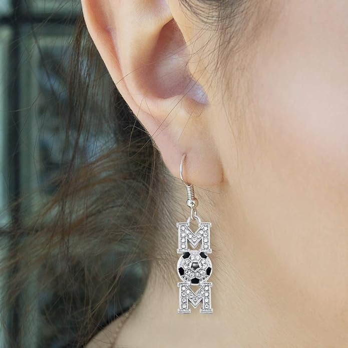 Inspired Silver - Silver Customized Charm French Hook Drop Earrings with Cubic Zirconia Jewelry