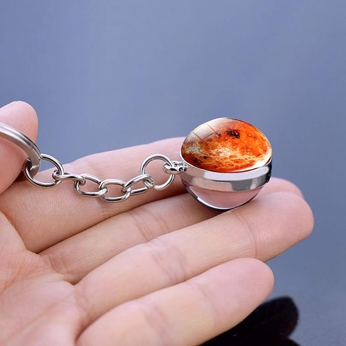 JWPavilion Solar System Planet keychain Accessories Pendant Glow In The Dark