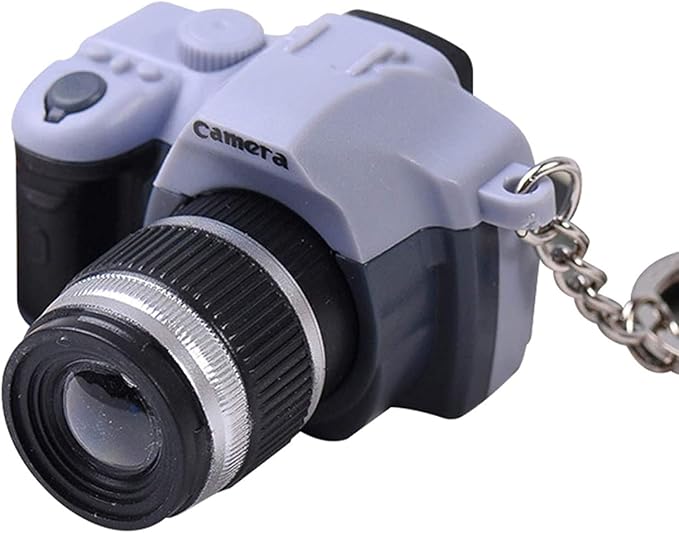 Cute Mini Camera Lighting Voice pendant Keychain Key ring Gift Decor, Car Keychain Accessories for Women Men