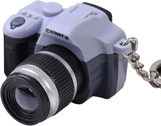 Cute Mini Camera Lighting Voice pendant Keychain Key ring Gift Decor, Car Keychain Accessories for Women Men