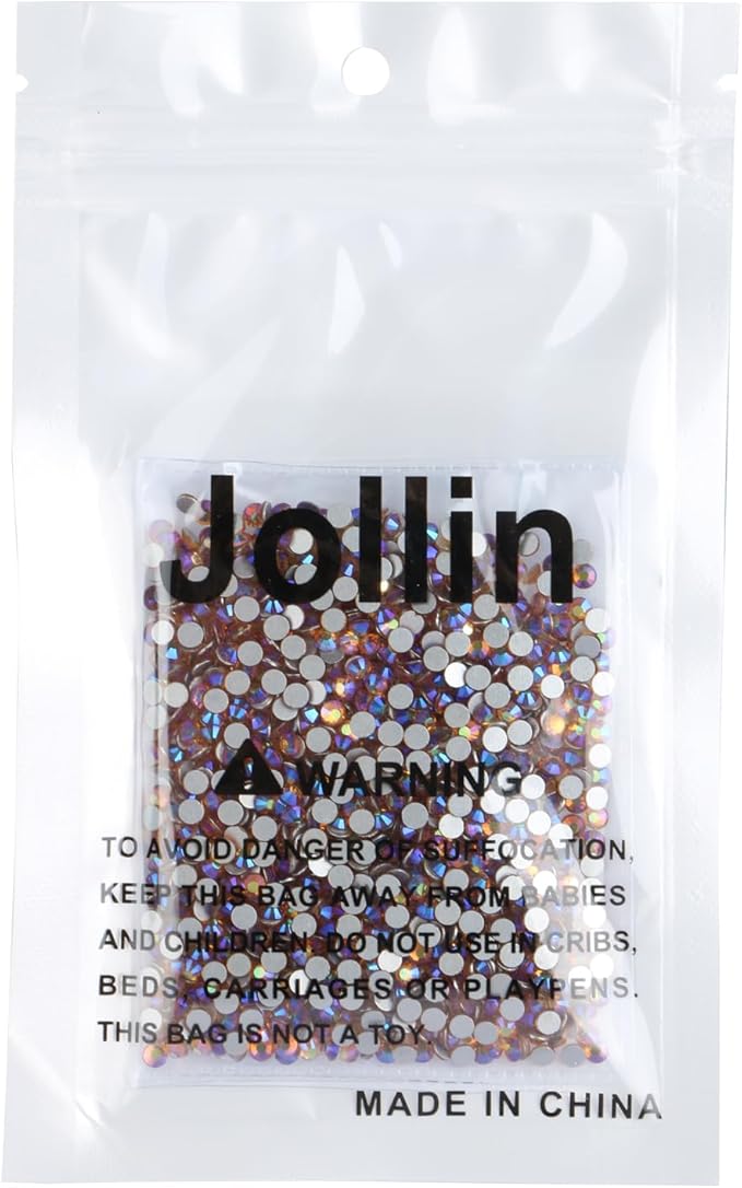 Glue Fix Crystal Flatback Rhinestones Glass Diamantes Gems for Crafting Nail Art Crafts Decorations Clothes Shoes 3.2mm (ss12 1440pcs, Topaz AB)