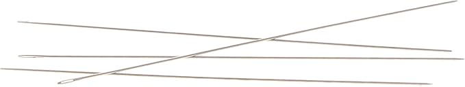 The Beadsmith English Beading Needles, Size 13, 4 Needles per Card, Made in England, Use for Loom Weaving Beadwork, Off-Loom Stitching and Jewelry Making with Seed Beads