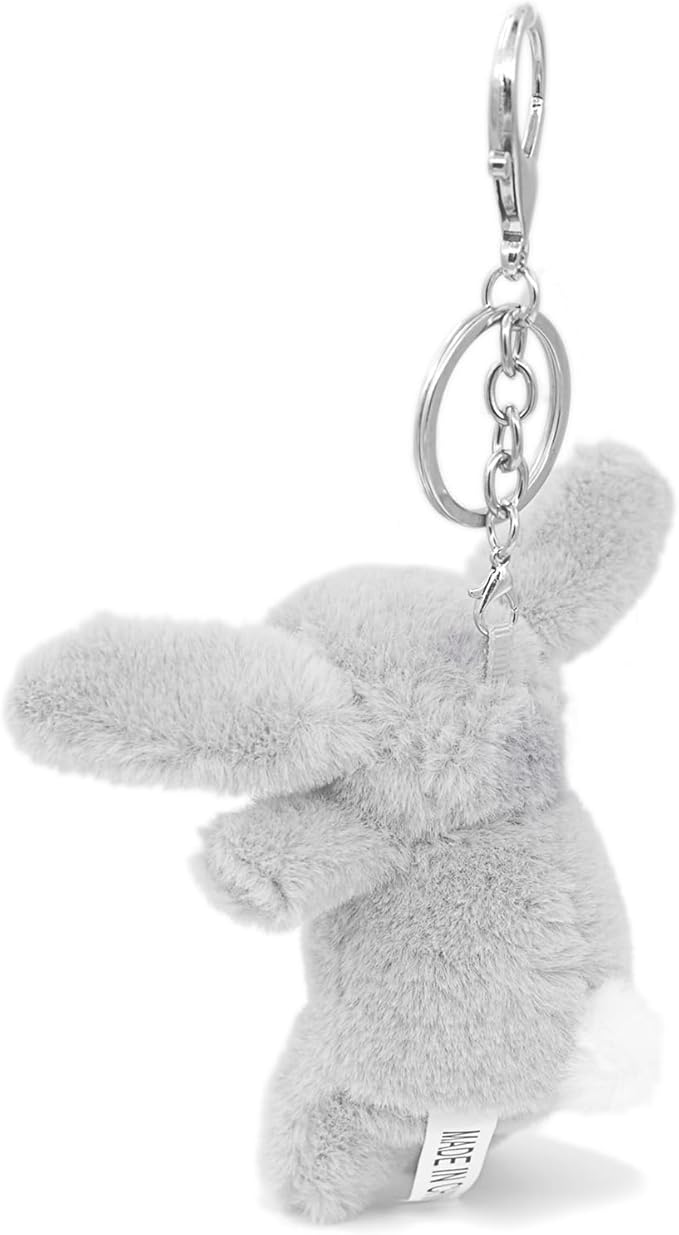 Cute Bunny Plush Keychain for Backpack, 3.5" Inch Mini Rabbit Keychain Purse Charm Pendant Gift for Women