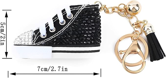 Rhinestone Keychain, Sneaker Bag Keychain Bag Pendant Handbag Keychains Accessories Keyring Key Backpack Car Charms