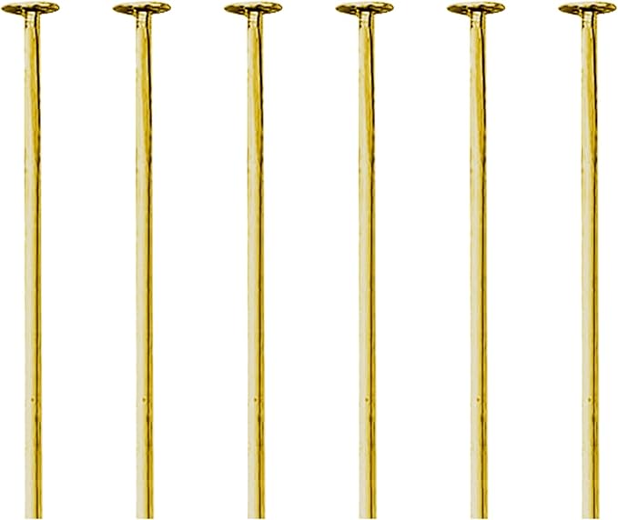 Mandala Crafts 1.5 Inch Antique Brass Flat Head Pins for Jewelry Making Earring Making Supplies – 300 PCs Jewelry Findings for Making Earring DIY Bracelets Rosary Charms
