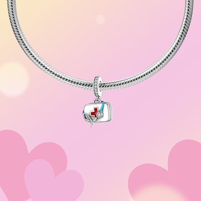 Hamsa Hand Dragon Bible Cross Prayer Charm 925 Sterling Silver Charms Fits Women's Charm Bracelet and Necklace Bead Charms Jewelry Gifts for Sister Friend