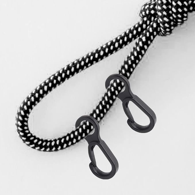 Mini Spring Snap Hook Plastic Clip Tiny Hanging Buckle Clips for Backpack Keychain, 20pcs