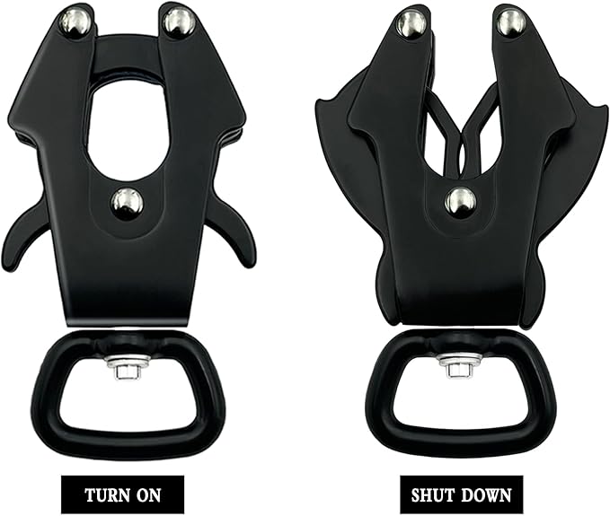 2 Pcs Frog Clip Dog Leash Clasp 360 Degree Swivel Clip Heavy Duty Quick Release and Locking Dog Leash Buckle for Linking Pet Collar (Small (Square x 2))