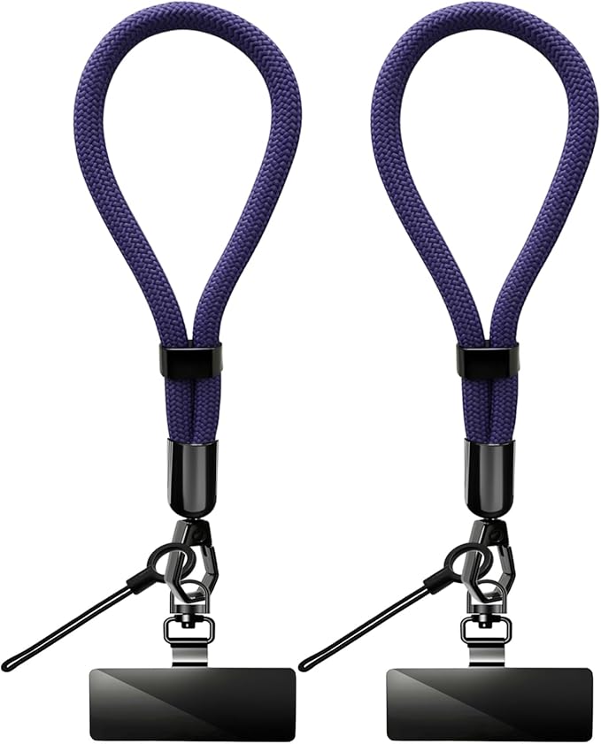 Phone Lanyard, 2 Pack Adjustable Cell Phone Lanyard Hand Phone Wrist Strap with Tether Tabs for Smartphones