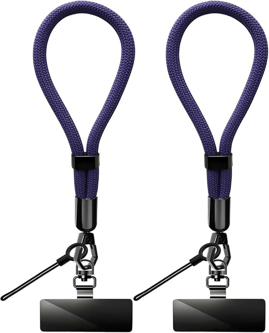 Phone Lanyard, 2 Pack Adjustable Cell Phone Lanyard Hand Phone Wrist Strap with Tether Tabs for Smartphones