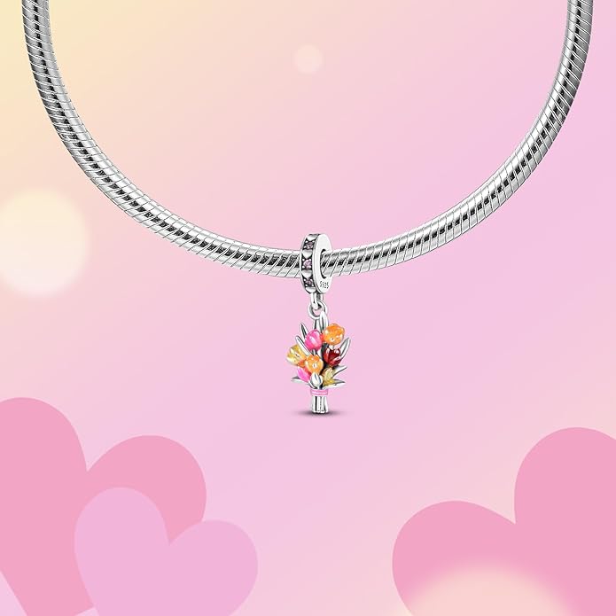 Hamsa Hand Dragon Bible Cross Prayer Charm 925 Sterling Silver Charms Fits Women's Charm Bracelet and Necklace Bead Charms Jewelry Gifts for Sister Friend