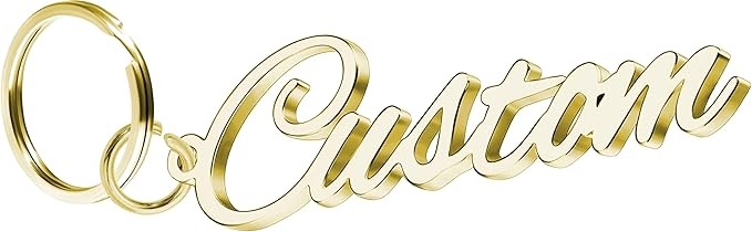Personalized Name Keychain Custom Stainless Steel Letters Pendant as Special Christmas Gift for Women Girls