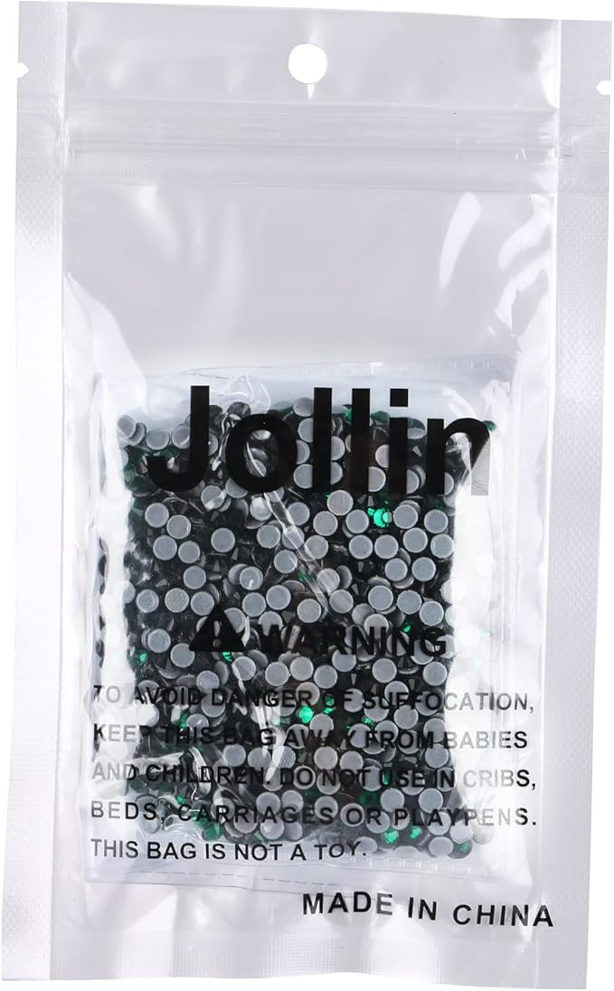 Hot Fix Crystal Flatback Rhinestones Glass Diamantes Gems 4.0mm(16ss 1440pcs, Dark Green)