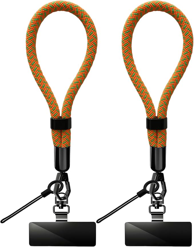 Phone Lanyard, 2 Pack Adjustable Cell Phone Lanyard Hand Phone Wrist Strap with Tether Tabs for Smartphones