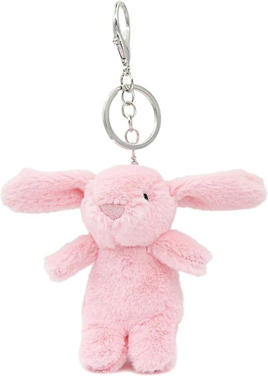 Cute Bunny Plush Keychain, 3.5" Inch Bag Charms for Handbags Backpack Purse Pendant Gift for Women