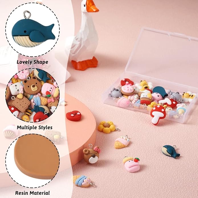 Craftdady Resin Plastic Miniature Food Snack Pendants Charms Ice Drink Juice Pendants Cute Bottle Fruit Keychain Charms Hang Ornament for DIY Craft Earring Bracelet Necklace Jewelry Making