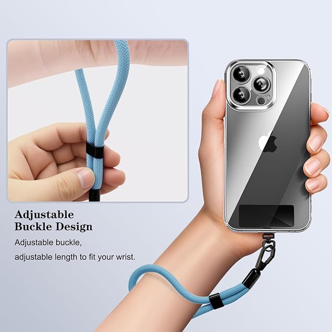 Phone Lanyard, 2 Pack Adjustable Cell Phone Lanyard Hand Phone Wrist Strap with Tether Tabs for Smartphones