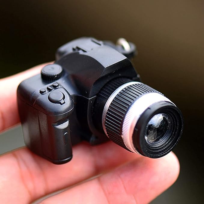 Cute Mini Camera Lighting Voice pendant Keychain Key ring Gift Decor, Car Keychain Accessories for Women Men
