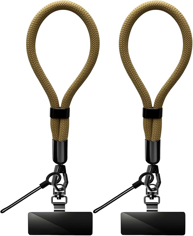 Phone Lanyard, 2 Pack Adjustable Cell Phone Lanyard Hand Phone Wrist Strap with Tether Tabs for Smartphones