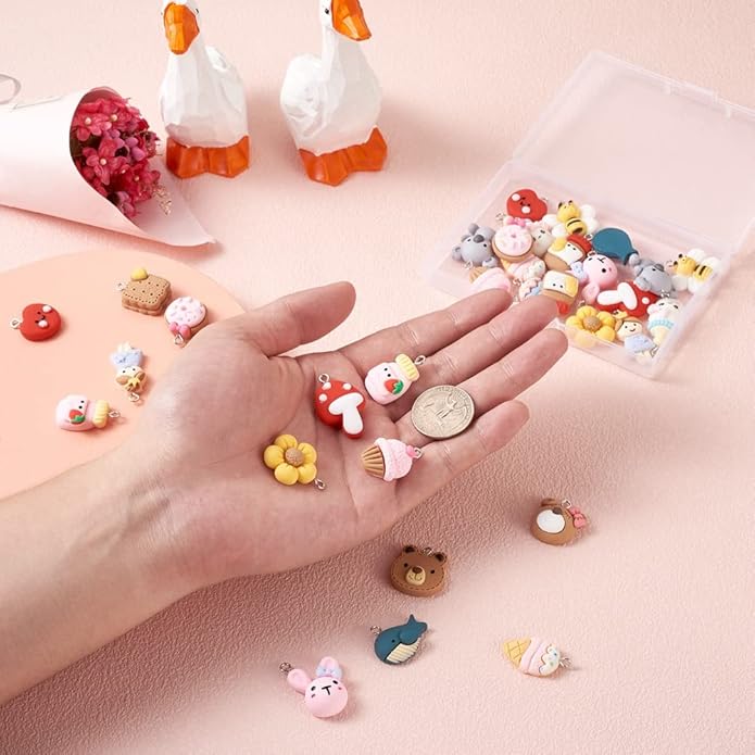 Craftdady Resin Plastic Miniature Food Snack Pendants Charms Ice Drink Juice Pendants Cute Bottle Fruit Keychain Charms Hang Ornament for DIY Craft Earring Bracelet Necklace Jewelry Making