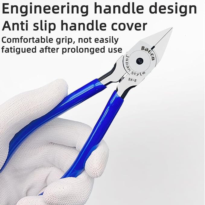 Wire Cutters 5", Wire Side Cutters Pliers - for Copper Wire, Zip Ties, Model Kit, Ultra Sharp Small Diagonal Cutting Pliers
