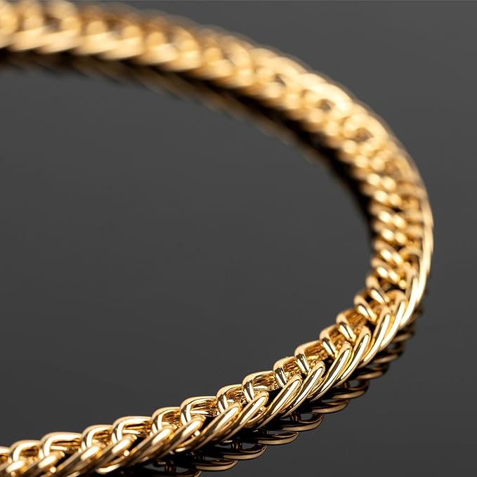 UMAOKANG 33 Feet Gold Plated Aluminum Jewelry Chains Bulk Double Curb Link Chain Roll with Jump Rings and Lobster Clasps Handmade Jewelry Craft Chain Spool