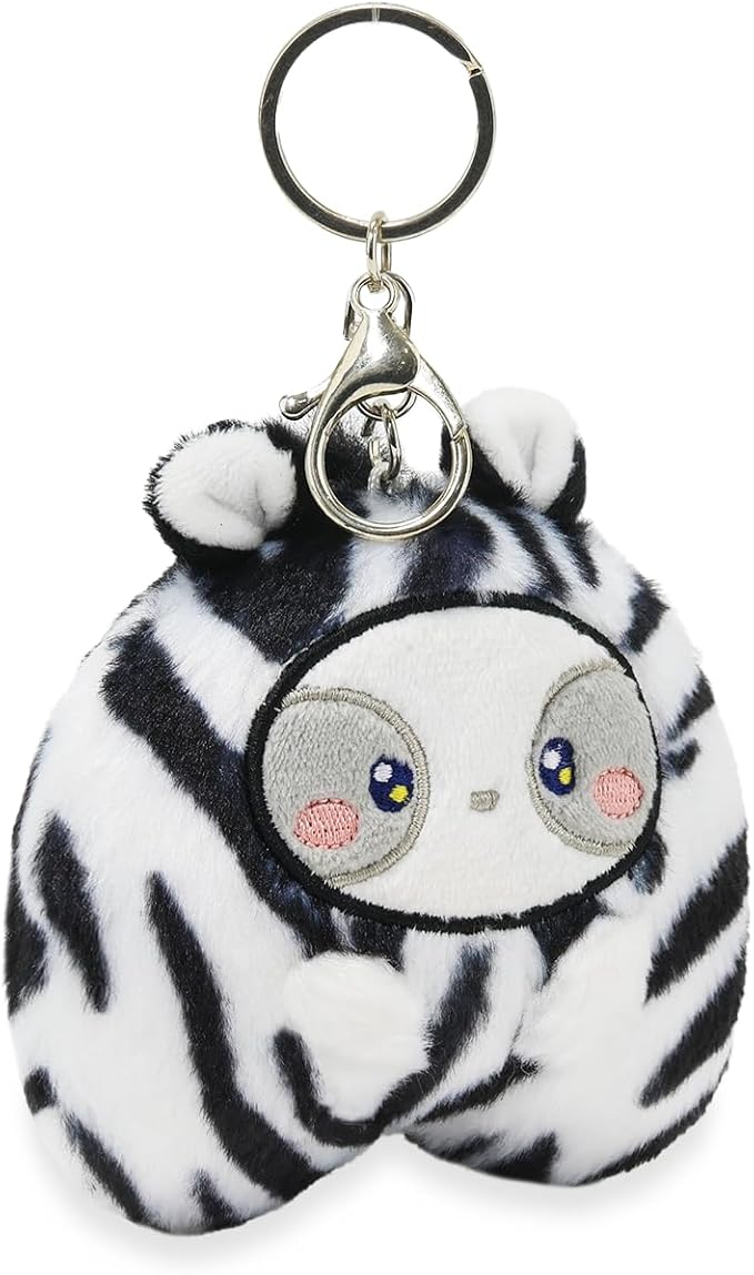 Anirollz Miniz Plush Charm Cute Stuffed Animal Keychain Kawaii Mini Bag Accessory Collectible Pocket Toy for Kids & Adults