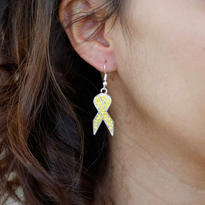 Inspired Silver - Silver Customized Charm French Hook Drop Earrings with Cubic Zirconia Jewelry