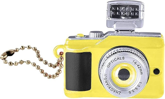 Jowxsx Mini Camera Keychain Key Ring Toy with Flashlight Sound Bag Phone Pendant,Car Keychain Accessories for Women Men