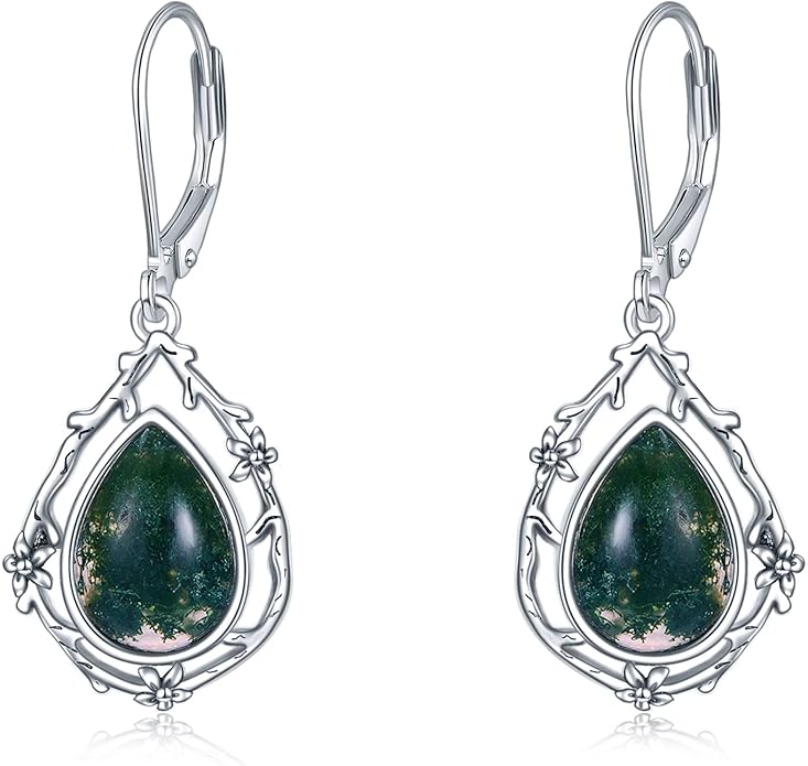 POPLYKE Celtic Filigree Teardrop Drop Dangle Earrings Sterling Silver Leverback Earrings Jewelry for Women