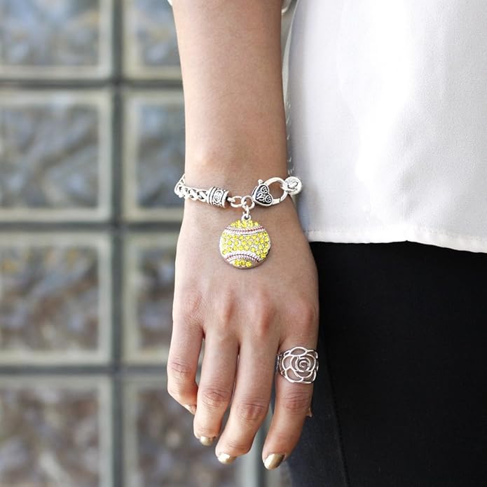 Inspired Silver - Silver Customized Charm Bracelet with Cubic Zirconia Jewelry