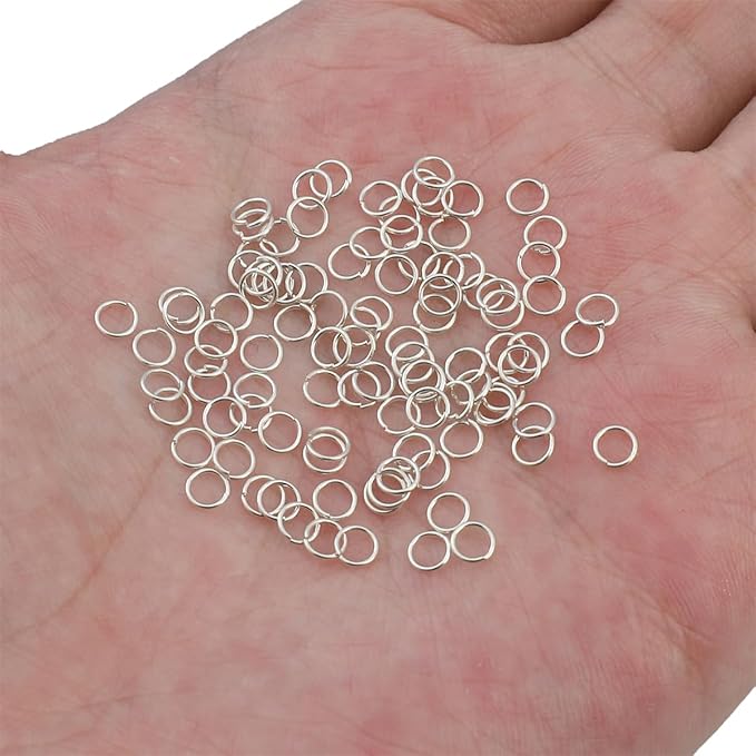 925 Sterling Silver Jump Rings 0.5x4mm 100pcs for Jewelry Making Findings