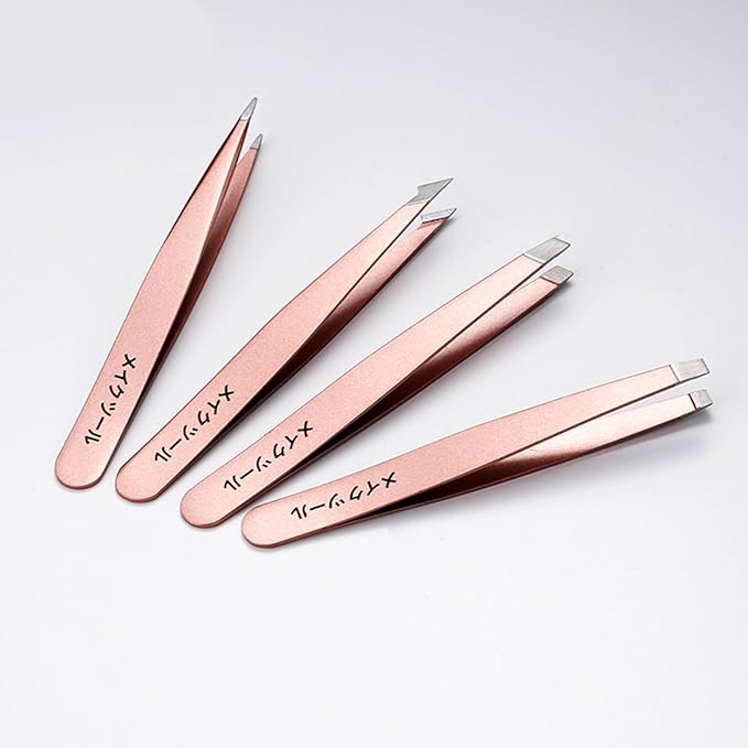 Tweezer Set Professional Stainless Steel Tweezers For Eyebrow Precisions For Facials Hair Splinters Ingrown Hair Removal Eyebrow Tweezers