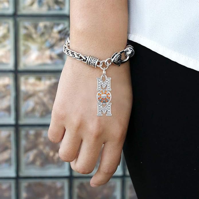 Inspired Silver - Silver Customized Charm Bracelet with Cubic Zirconia Jewelry