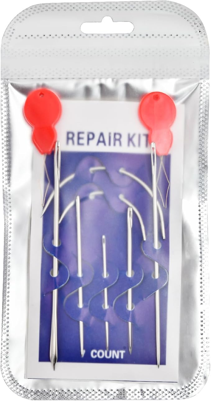 Heavy Duty Hand Sewing Needles Kit, 14 PCS Leather Sewing Needles with 10 Leather Hand Sewing Needle and 4 Curved Needle for Home Upholstery, Leather Needles for Hand Sewing (21PCS)