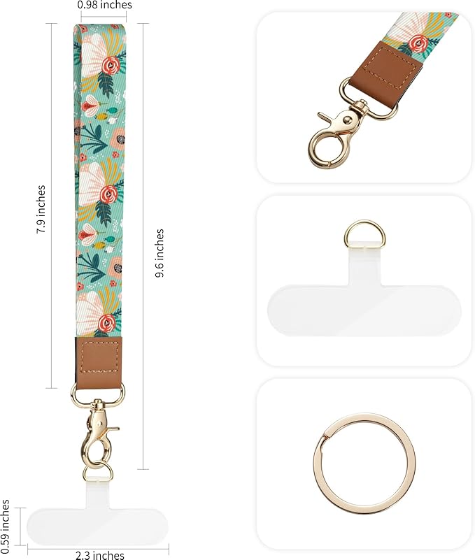 2 Pack Phone Wrist Strap Keychain，Cell Phone Lanyard，for Key Chains Car Keys ID Badges Wallet Camera Wrist Strap