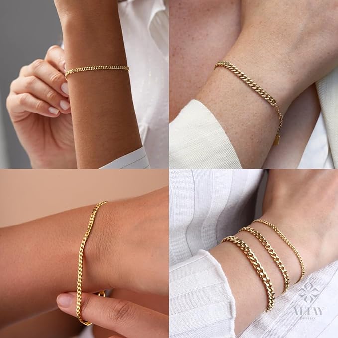 16.5FT Gold Stainless Steel Cuban Chain Roll 6MM 18K Gold PVD Plated Diamond-Cut Curb Link Chains Spool Bulk for Jewelry Making