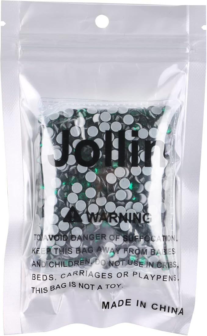 Hot Fix Crystal Flatback Rhinestones Glass Diamantes Gems 4.8mm(20ss 1440pcs, Dark Green)