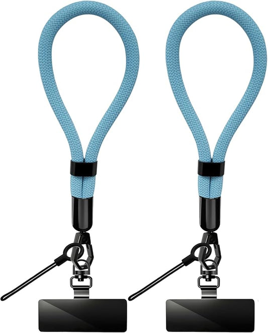 Phone Lanyard, 2 Pack Adjustable Cell Phone Lanyard Hand Phone Wrist Strap with Tether Tabs for Smartphones